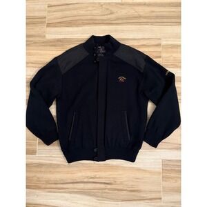 PAUL & SHARK Yachting Wool Knit Men's Full Zip Button Blouson Bomber Vest Jacket